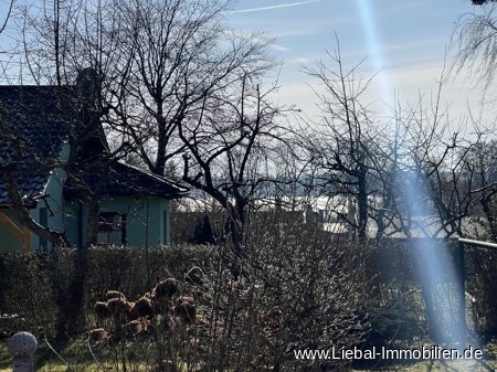 Blick zum Tollensesee von der Terrasse